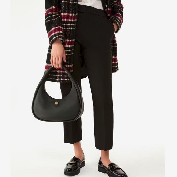 Kate Spade Kayla Crescent Shoulder Hobo Bag Purse - Black Pebbled Leather - Picture 3 of 4